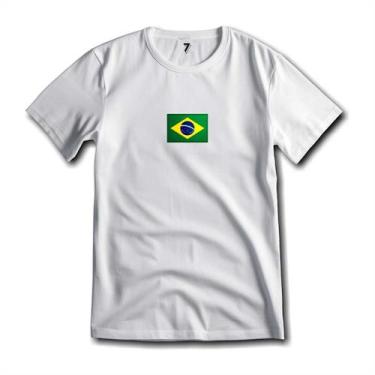 Imagem de Camiseta Brasil Estampa Bandeira Malha Fria Antipilling - Sete Sete Es