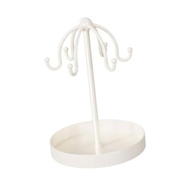 Imagem de Fiocias Porta-joias, Porta-chaves, Bandeja para Anéis, Suporte de Ferro, Organizador de Joias para Pulseiras E Brincos, Acessórios, Branco