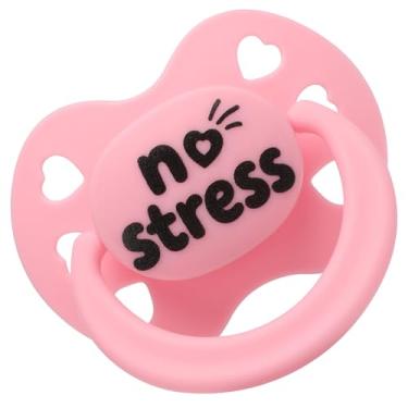 Imagem de Somniumnight Chupeta adulta para alívio do estresse: mamilo grande de silicone sinuoso para ansiedade - Produtos sensoriais para autismo Paci rosa para dormir com estojo - Presente de troca de