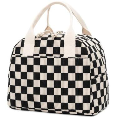 Imagem de Lancheira de veludo cotelê isolada LOVELYWIND 27x19x20cm