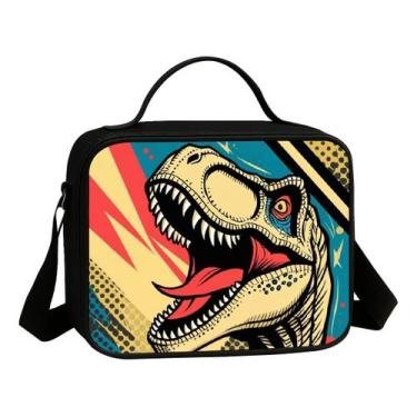 Imagem de Lancheira Termica Escolar Infantil Tema Dinossauro Dino Rex - Use Thuc