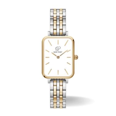 Imagem de Relógio Feminino Dourado Quadrado Delicado Casual New Port-Feminino