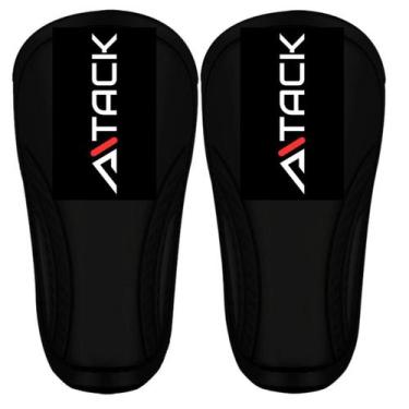 Imagem de Caneleira Protetor de Canela Futebol Luta Atack Com tiras autocolantes