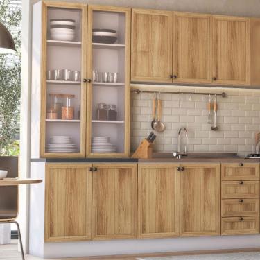 Imagem de Armário Cozinha Completo Ditália Berlim 4 Pçs CV/BR B14 Cozy