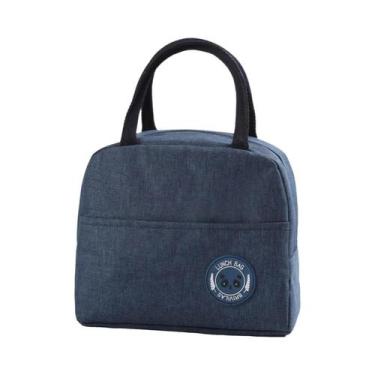 Imagem de Bolsa Térmica Isolada Para Almoço Com Papel Alumínio, Pacote De Gelo P