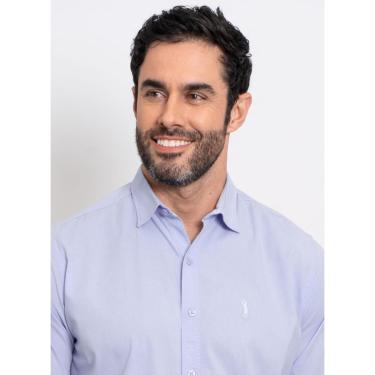 Imagem de Camisa Aleatory Lisa Stone ML Titan Azul Claro-Masculino