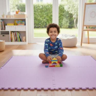 Imagem de Kit 10 Placas Tatame Tapete EVA 50x50cm 10mm Linha Econômica Pq Defeit