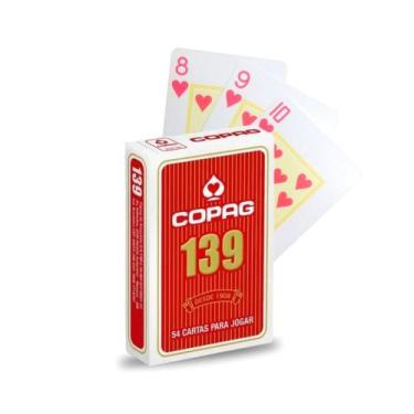 Imagem de Jogo de Baralho 139 Naipe Grande 55 Cartas Original Truco Unidade - Co