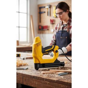 Imagem de Grampeador Pinador Elétrico Profissional 127V Madeira - Congratulation