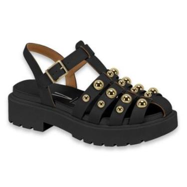 Imagem de Sandália Papete Feminina Vizzano Tratorada Tachas Spike Ref: 6499.128-Feminino