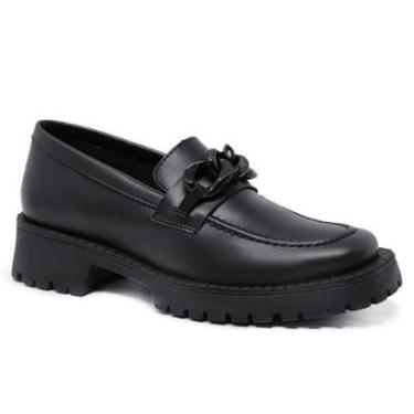 Imagem de Sapato Feminino Plataforma Mocassim Oxford Fivela-Feminino