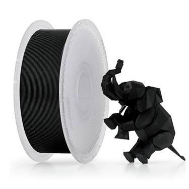 Imagem de Filamento 1,75mm PLA Básico, 1kg, Preto, para Impressora 3D, Com Carretel Reutilizável,...