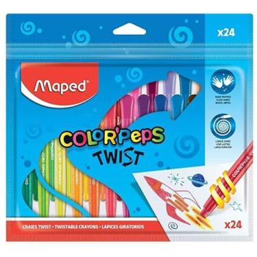 Imagem de Giz de cera color peps 860624 - MAPED