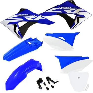 Imagem de Kit Plástico Carenagem Biker Next Crf 230 Com Number Plate e Adesivos,