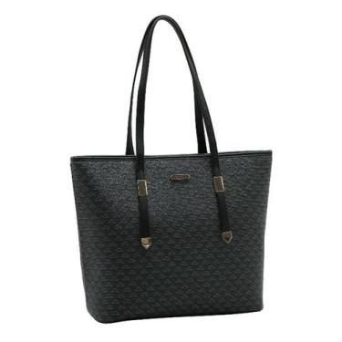 Imagem de Bolsa Feminina Chenson Ombro New Elemento Gráfico 3485619 Cor:Preta, P