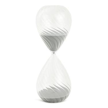Imagem de Ampulheta Decorativa em Vidro Areia Cinza 90 Minutos 30cm 18308 Mart