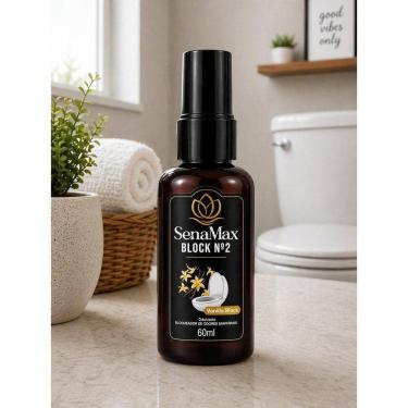 Imagem de Bloqueador de Odores Sanitário Vanilla Black 60ML Válvula Spray Senalândia