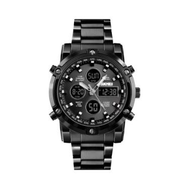 Imagem de Relógio De Pulso Digital Skmei Com Pulseira De Aço Inoxidável, Quartz,