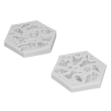 Imagem de Molde de cozimento, formato exclusivo 2 unidades/Conjunto de molde de fundente para máquinas de lavar para freezers(cinza)