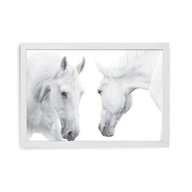 Imagem de Quadro Decorativo 33x47 Moldura Slim White 160250080, Design Up, Colorido