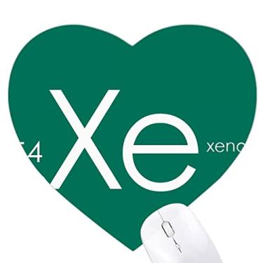 Imagem de Chestry Elements – Mousepad de borracha para mesa de épocas de gás raro Xenon Xe Heart