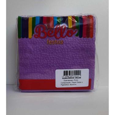 Imagem de GUARDANAPO LISO - 20 x 20 cm - ROXO - Pacote com 50 unidades