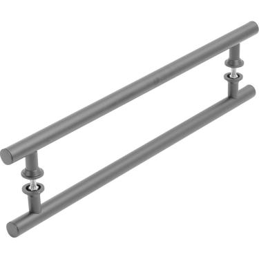 Imagem de Puxador Preto Para Porta De Vidro E Madeira 60cm