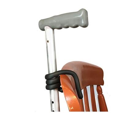 Imagem de Stick Safe Suporte de bengala, pacote com 2 laços para armazenamento fácil e seguro da bengala para evitar que sua bengala caia no chão da sua cadeira, scooter de mobilidade ou em qualquer lugar que