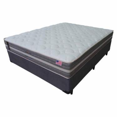 Cama Box com Colchão Casal King Koil Extended Life Látex - 138x188