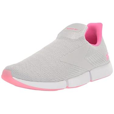 Imagem de Reebok Tênis feminino Dailyfit DMX First Walker, Cinza puro/branco/rosa atômico, 36