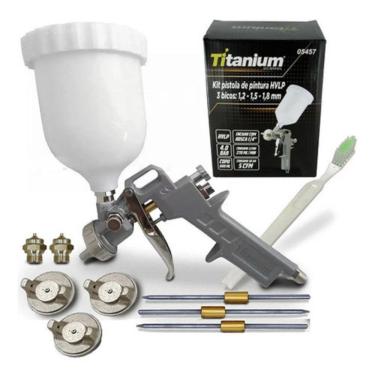 Imagem de Caneca De  Pintura Gravidade De Bicos 3 Bicos Titanium 05457