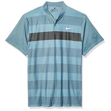 Imagem de Nike Men's Fly Swing Knit Stripe Alpha Golf Polo T-Shirt (Copa/Small)