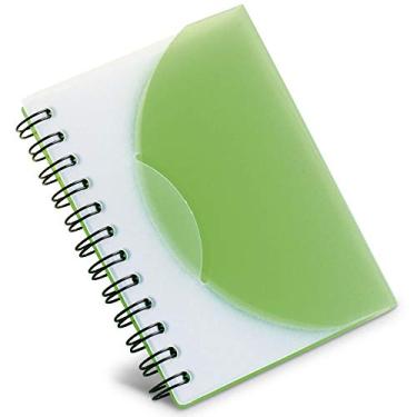 Imagem de Mini Caderneta Capa Plástica 8x11cm 80 Folhas Sem Pauta (Verde Claro)