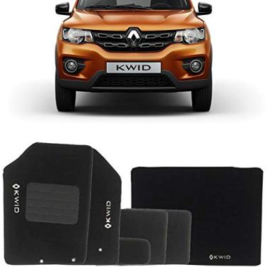Imagem de Kit Tapete Carpete Confort Compatível Com Renault Kwid 6 Peças Completo