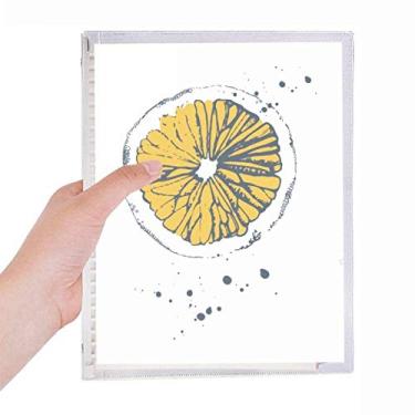 Imagem de Caderno de folhas soltas com estampa de aquarela e frutas de limão