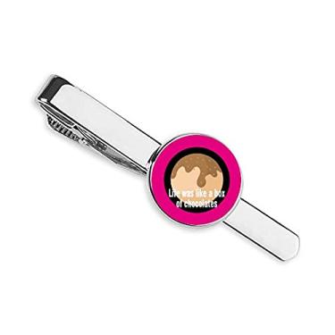 Imagem de Gravata com clipe Life Was Like A Box Of Chocolates