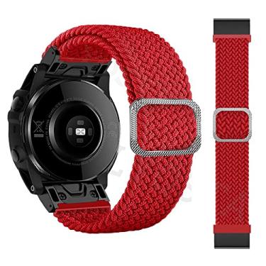 Imagem de XNWKF 22 26mm Loop Nylon Watch Strap Para Garmin Forerunner 935 945 Pulseira de Pulso Smartwatch Fenix 6 6X Pro 5 5X Plus Fenix 7 7X (Cor: Médio, Tamanho: 26mm Fenix 6X 6XPro)