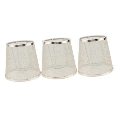 Imagem de 2 peças de peças de arte para ambientes e persianas abajur clipe decorativo tambor ouro rústico para gaze em casa luminárias de hotel decorações de sombra de chão transparente decoração de escritório