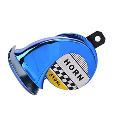 Imagem de Buzina de ar super alta universal 12V DC 130db motocicleta caracol buzina de ar sirene super alta para carro caminhão motocicleta kit buzinas de trem à prova d'água (cor: azul)