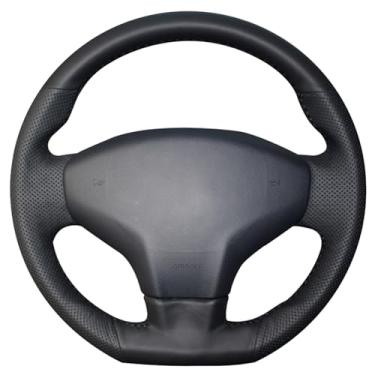 Imagem de Capa de volante, para Citroen C3 Picasso 2009-2019, personalize couro costurado à mão DIY
