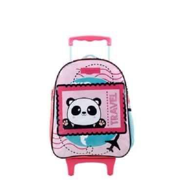 Imagem de Mochila de Rodinhas 16 Pequena 45cm Infantil Panda Xeryus 12310