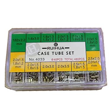 Imagem de CHICHIYANG Caixa de relógio de aço inoxidável conjunto de tubos à prova d'água 480 peças caixa de relógio de tamanho 12 acessórios de relógio de tubo