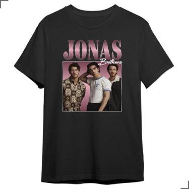 Imagem de Camiseta Básica Jonas Brothers Festival Brasil Fãs Pop Rock - Asulb
