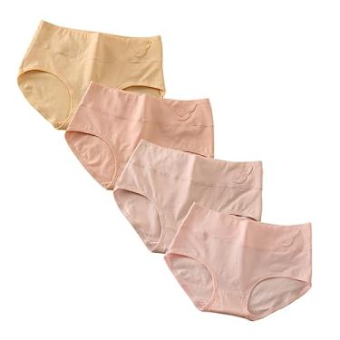 Imagem de 8 peças de algodão roupa íntima shorts calcinha triângulo biquíni calcinha adorável kisiks para mulheres senhoras calças senhoras lingerie feminina shorts feminino cintura