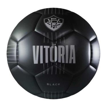 Imagem de Bola Futebol Ec Vitória Oficial N5 Jogo Treino Campo - Preto