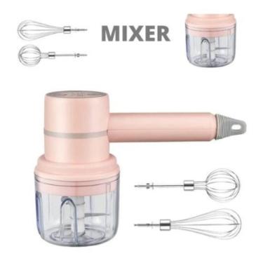 Imagem de Mixer 3 X 1 Batedeira Ovos Processador Triturador Alimentos - Mini Bat