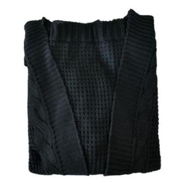 Imagem de Sobretudo Feminino Longo Outono Inverno Tricot Quentinho Top-Feminino