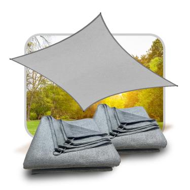 Imagem de LONA TELA PERGOLADO TOLDO SOMBRITE 90% SHADE JARDIM 4X3 (PRATA)