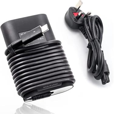 Imagem de Adaptador de carregador USB-C 45W tipo C compatível com Dell XPS 13 9365 9370 7390 9380, Latitude 7389 7390 7275 7370 7390-2 em 1, VENUE 8 PRO 5855, 492-BBUU, LA45NM150, HDCY5+UK Cabo de alimentação