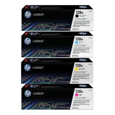 Imagem de Kit 4x Cores Toner HP 128A CM1415FN CP1525 Original BK+C+Y+M